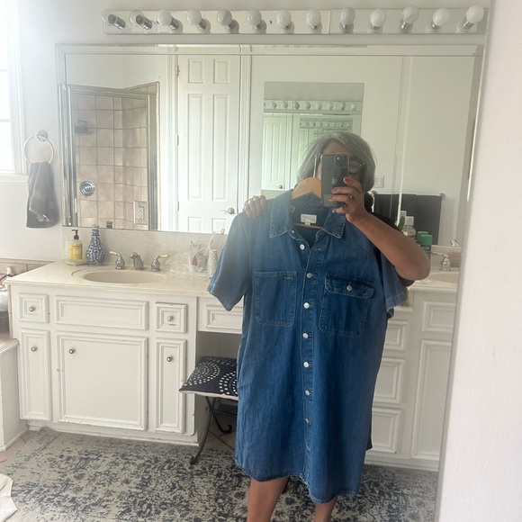 Universal Thread Blue Denim Dress - Picture 4 of 5